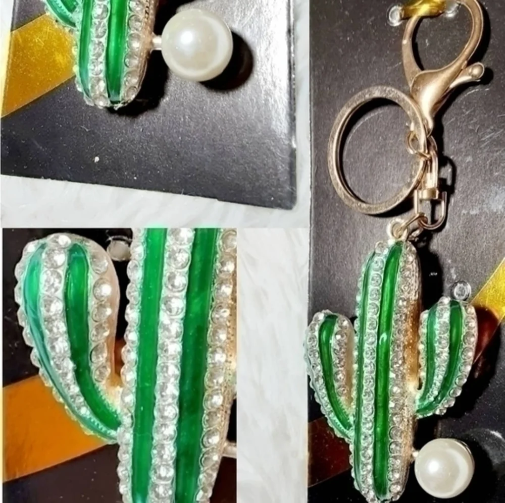 Cactus Bling Keychain